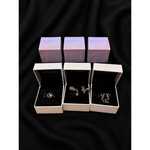 Pandora Disney Parks S925 4 Charm Lot Mickey Dumbo Boxes